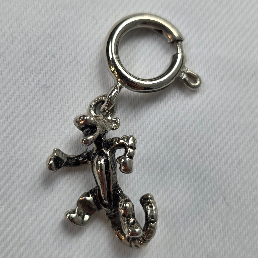 Disney Winnie the Pooh Tigger Piglet Eeyore Silver Tone Charm Set 4pc